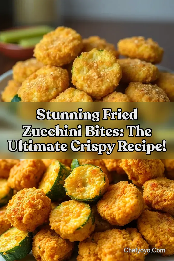 Stunning Fried Zucchini Bites: The Ultimate Crispy Recipe! : PIN FOR LATER Stunning Fried Zucchini Bites: The Ultimate Crispy Recipe!