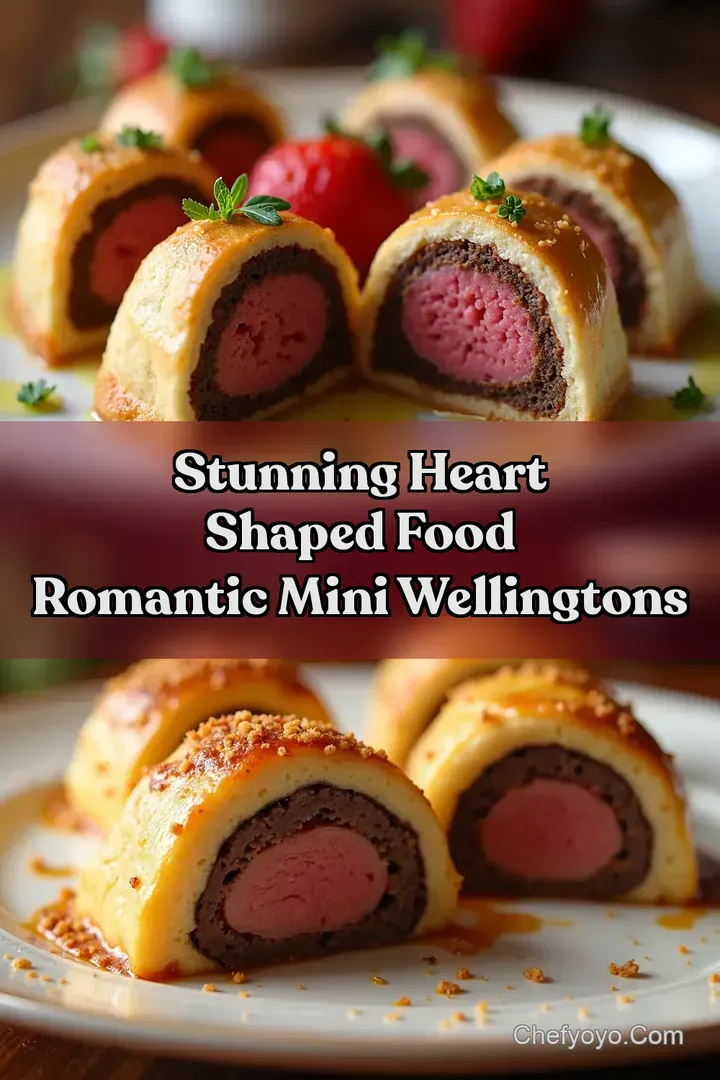 Stunning Heart Shaped Food Romantic Mini Wellingtons