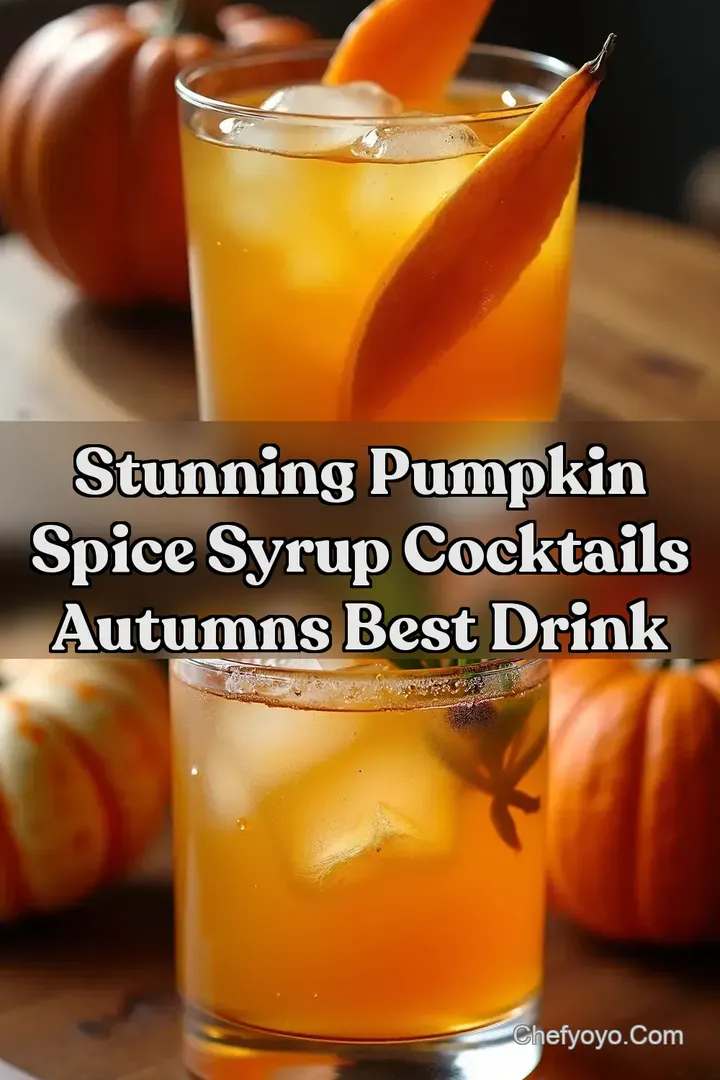 Stunning Pumpkin Spice Syrup Cocktails Autumns Best Drink