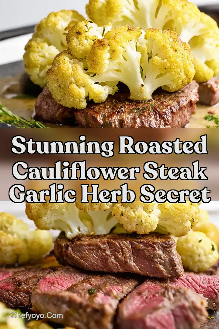 Stunning Roasted Cauliflower Steak Garlic Herb Secret