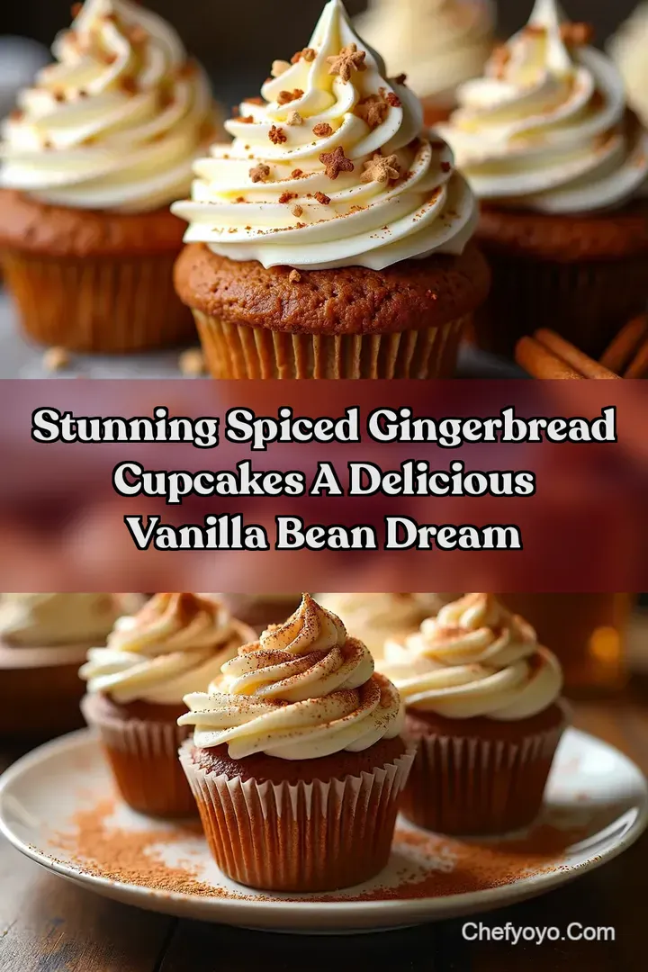 Stunning Spiced Gingerbread Cupcakes A Delicious Vanilla Bean Dream