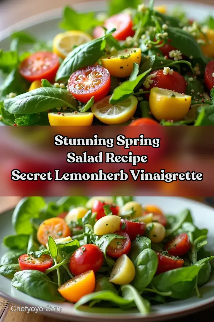Stunning Spring Salad Recipe Secret LemonHerb Vinaigrette