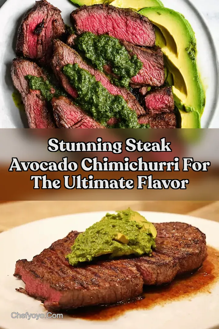 Stunning Steak Avocado Chimichurri For The Ultimate Flavor