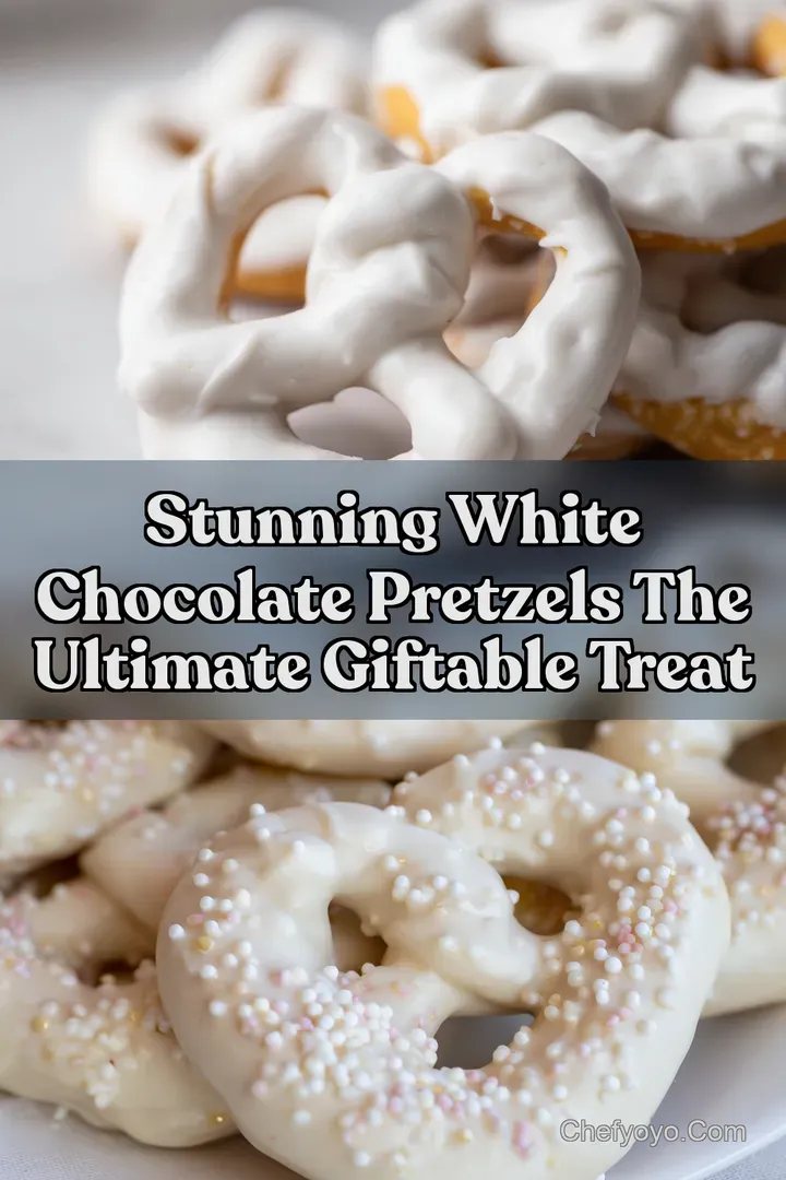 Stunning White Chocolate Pretzels The Ultimate Giftable Treat