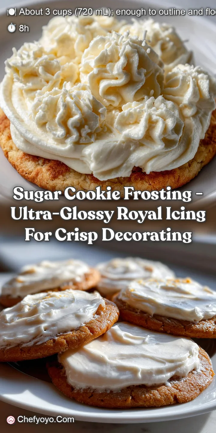 sugar cookie frosting - ultra-glossy royal icing for crisp decorating