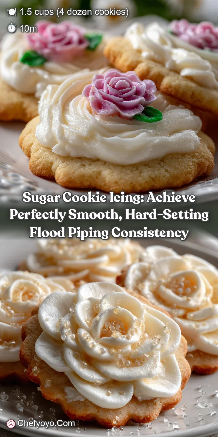 Sugar Cookie Icing: Achieve Perfectly Smooth Hard-Setting Flood Piping Consistency