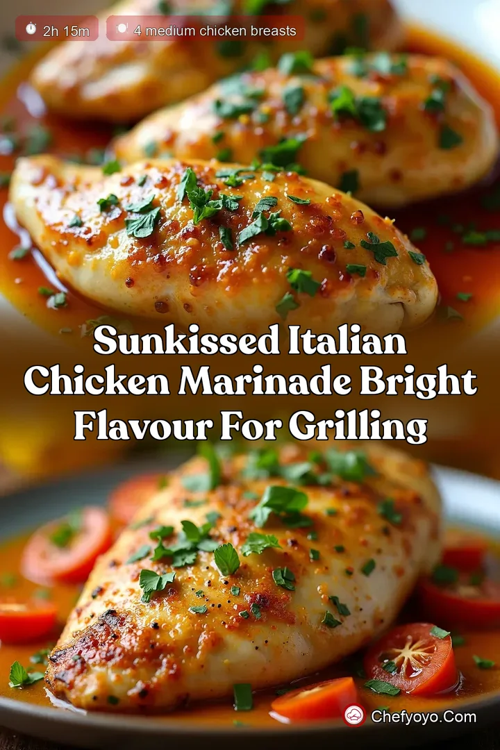 SunKissed Italian Chicken Marinade Bright Flavour for Grilling