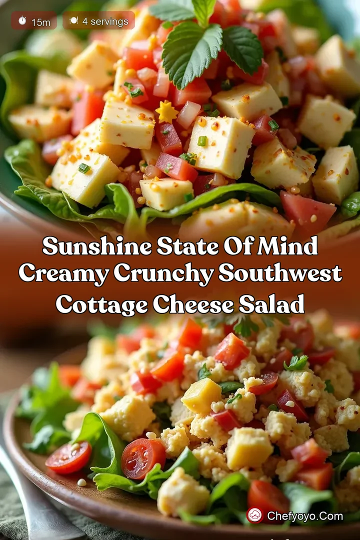 Sunshine State of Mind Creamy Crunchy Southwest Cottage Cheese Salad