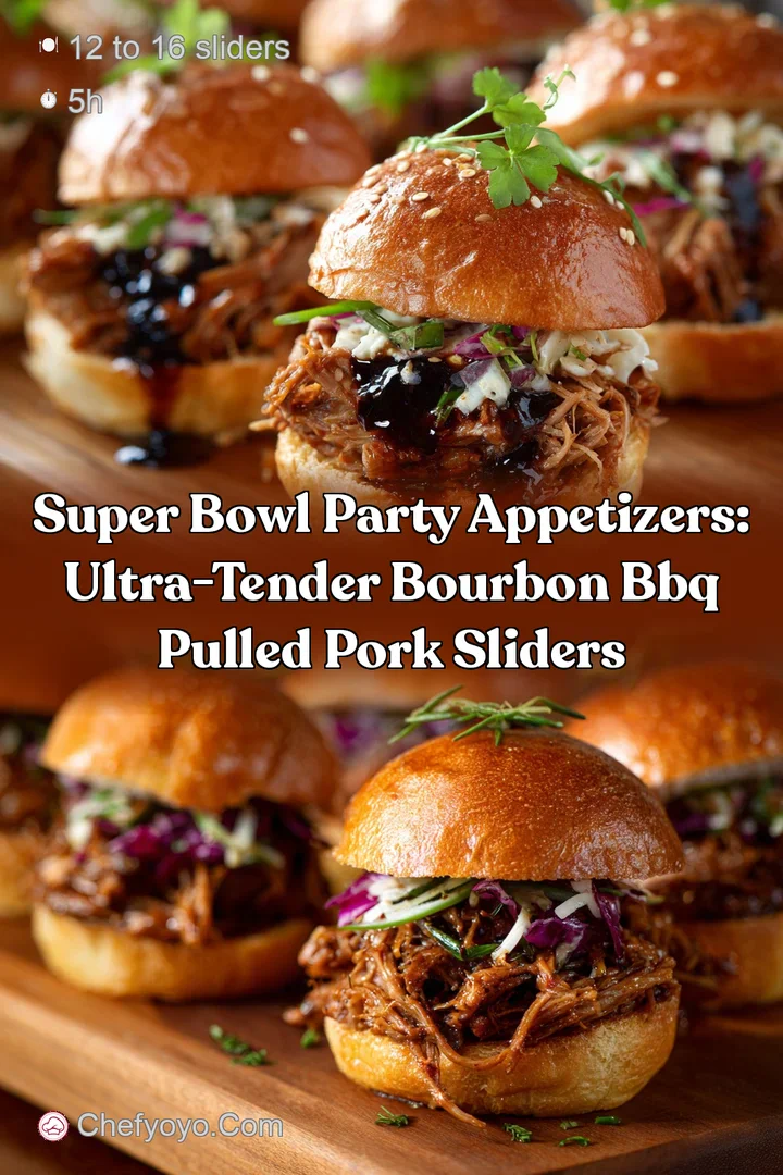 Super Bowl Party Appetizers: Ultra-Tender Bourbon BBQ Pulled Pork Sliders