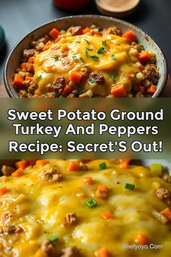Sweet Potato Ground Turkey and Peppers Recipe: Secret s Out!
