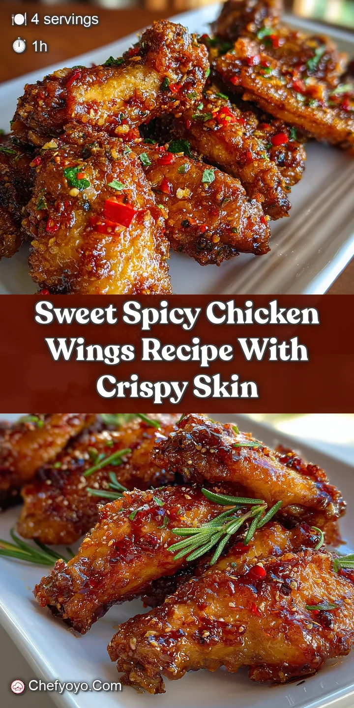 Close-up of a juicy chicken wing with a sticky, shiny glaze, showcasing the crispy skin and mouthwatering texture.