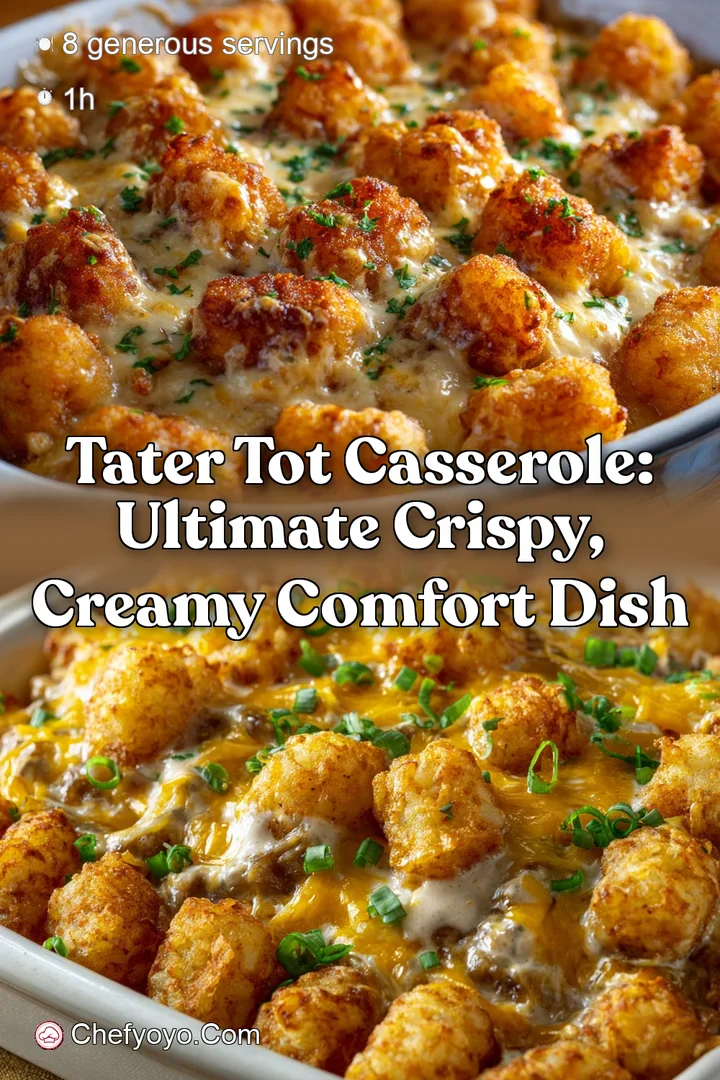 Tater Tot Casserole: Ultimate Crispy Creamy Comfort Dish