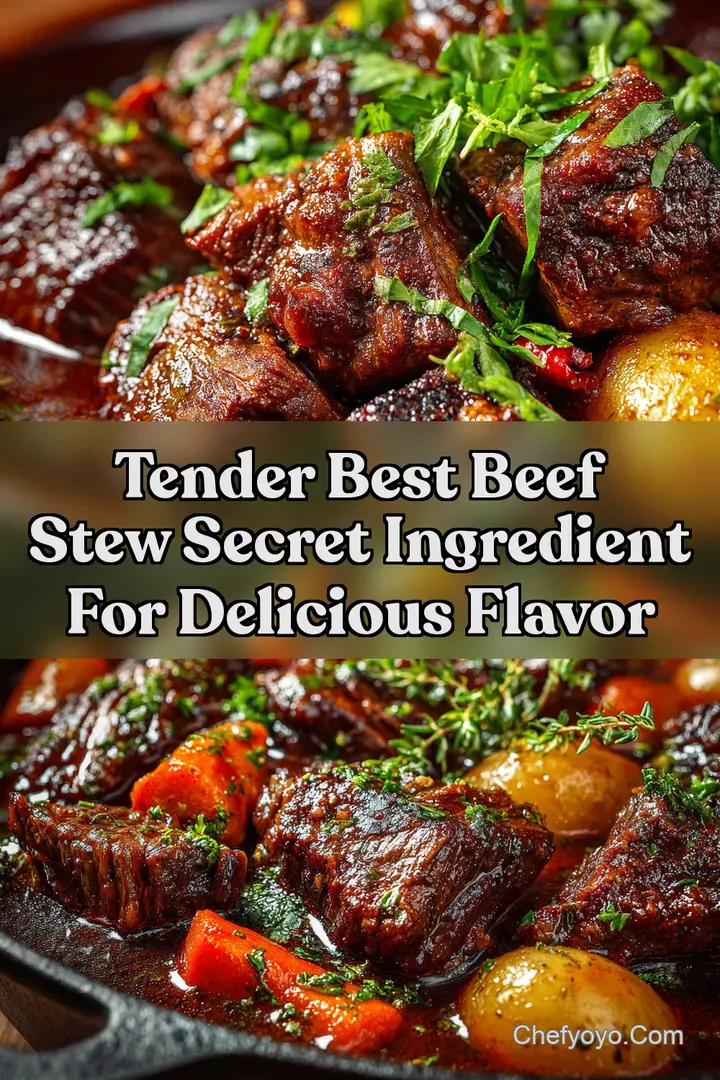 Tender Best Beef Stew Secret Ingredient for Delicious Flavor