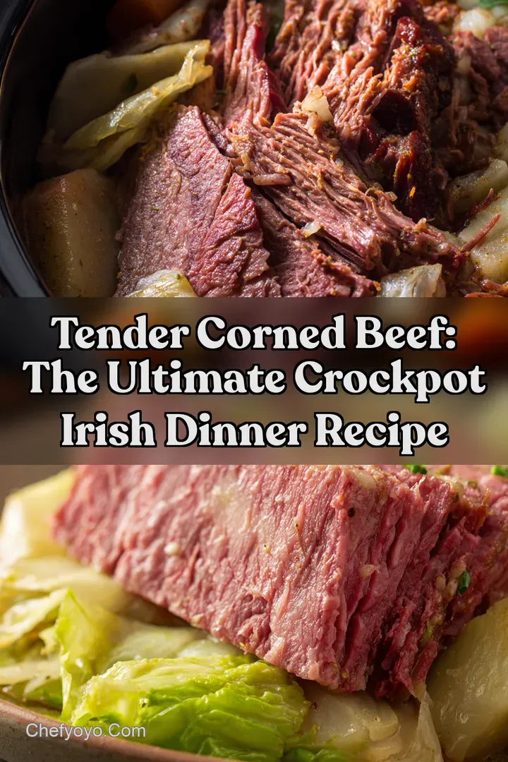 Tender Corned Beef: The Ultimate Crockpot Irish Dinner Recipe : PIN FOR LATER Tender Corned Beef: The Ultimate Crockpot Irish Dinner Recipe