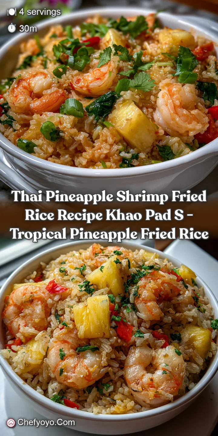 Thai Pineapple Shrimp Fried Rice Recipe Khao Pad S - Tropical Pineapple Fried Rice