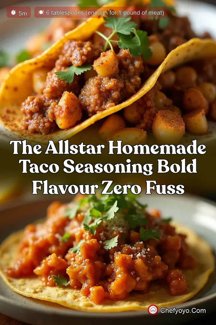 The AllStar Homemade Taco Seasoning Bold Flavour Zero Fuss