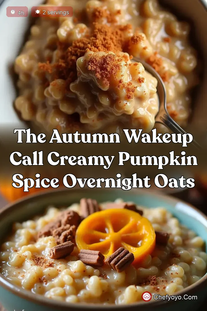 The Autumn WakeUp Call Creamy Pumpkin Spice Overnight Oats