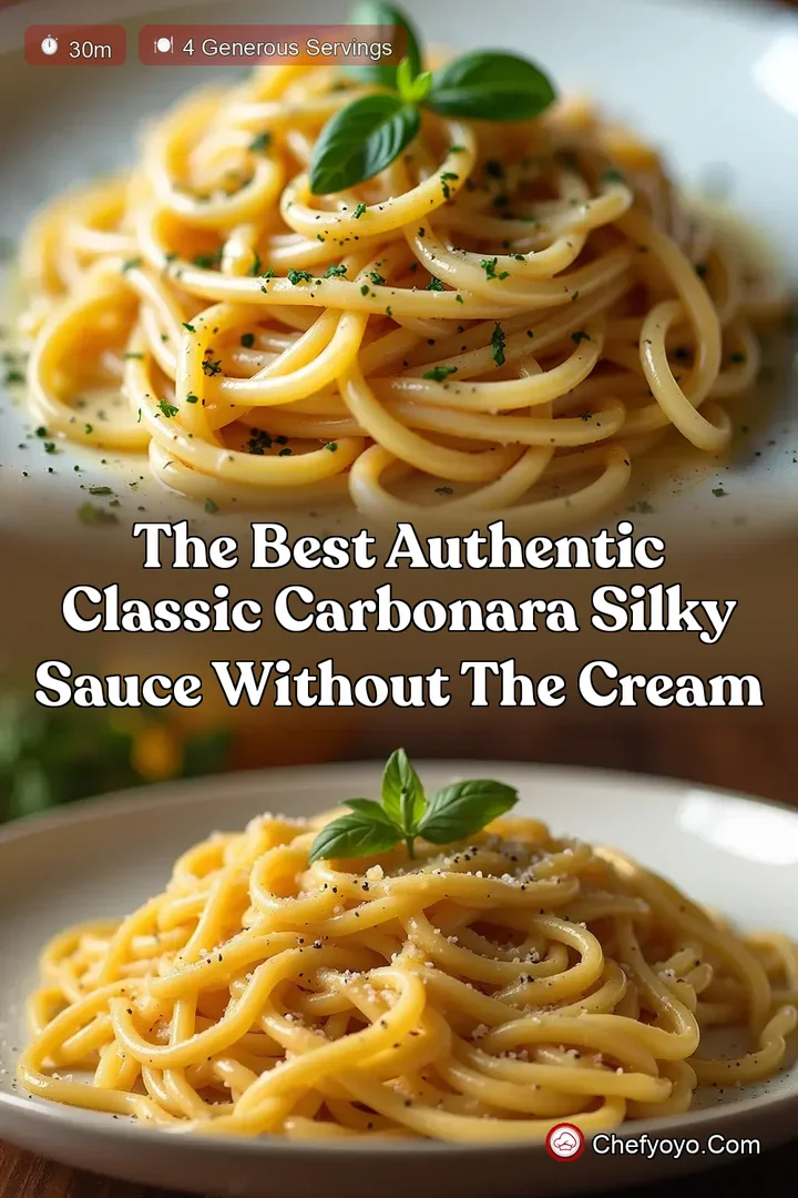 The Best Authentic Classic Carbonara Silky Sauce Without the Cream