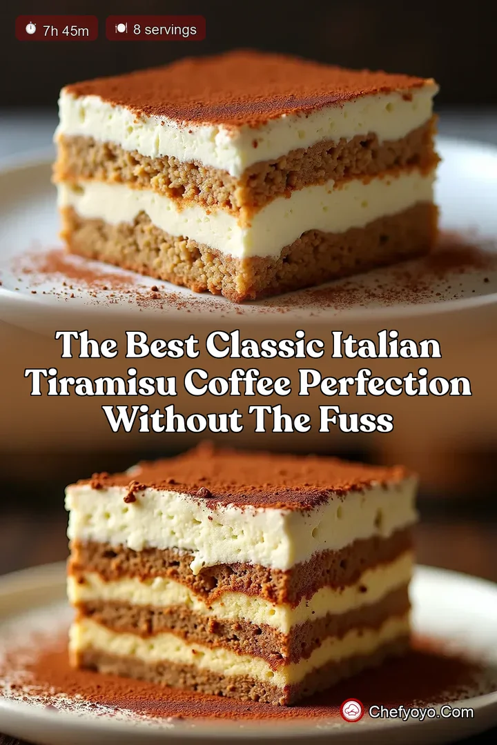 The Best Classic Italian Tiramisu Coffee Perfection Without the Fuss