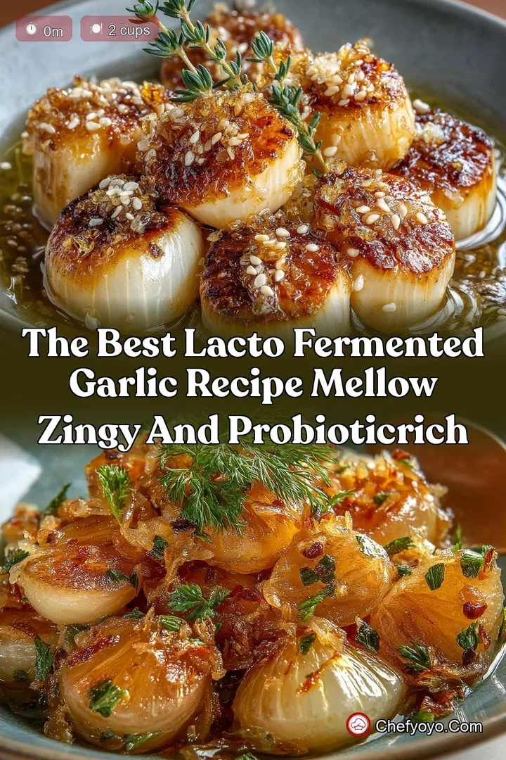 The Best Lacto Fermented Garlic Recipe Mellow Zingy and ProbioticRich