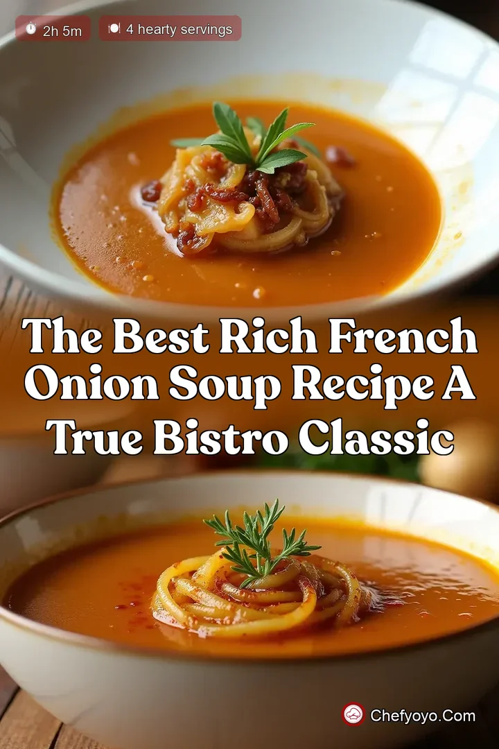 The Best Rich French Onion Soup Recipe A True Bistro Classic