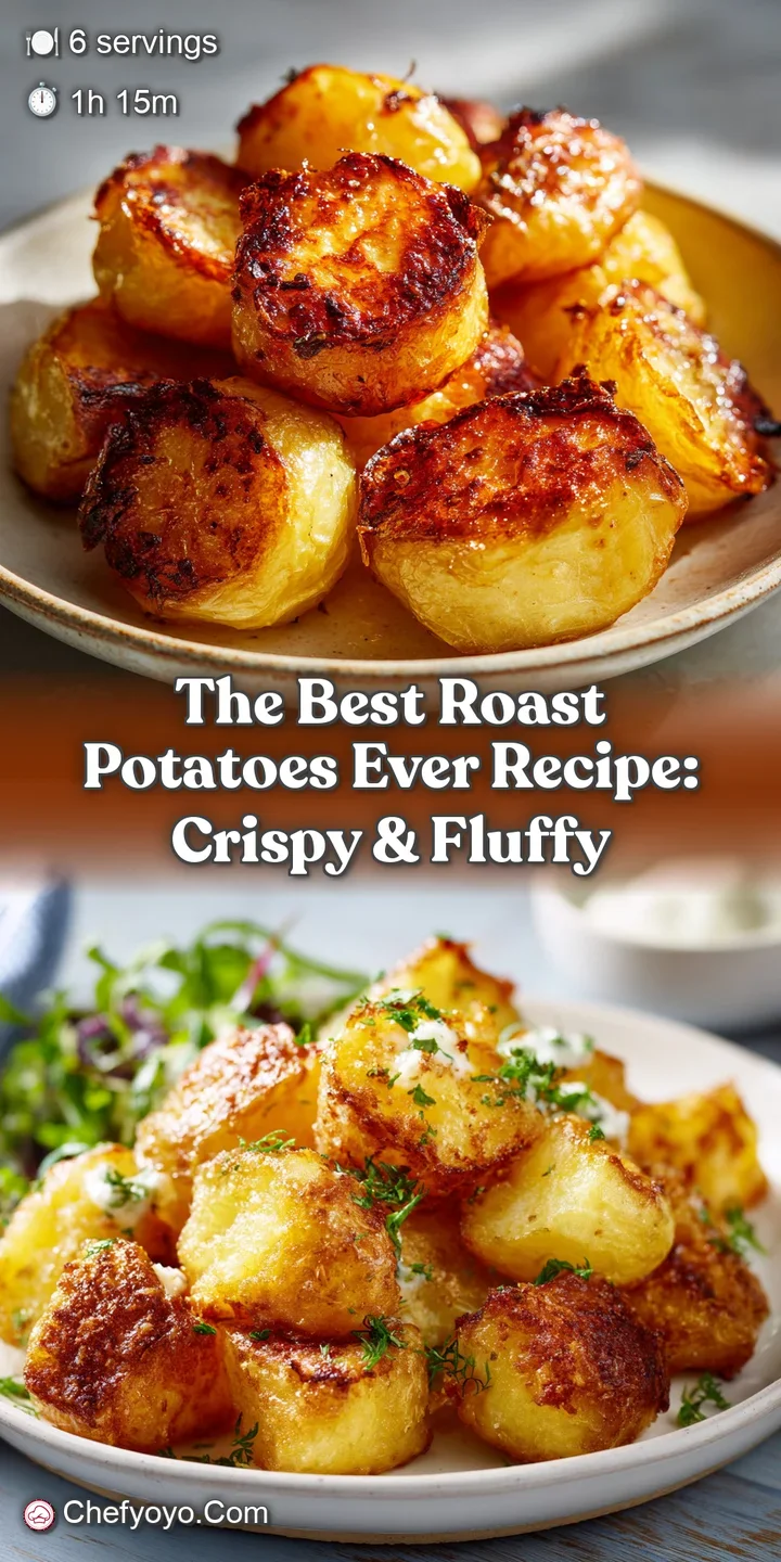 Close-up of a single, unbelievably crispy roast potato, revealing its fluffy interior and bubbly, golden exterior.