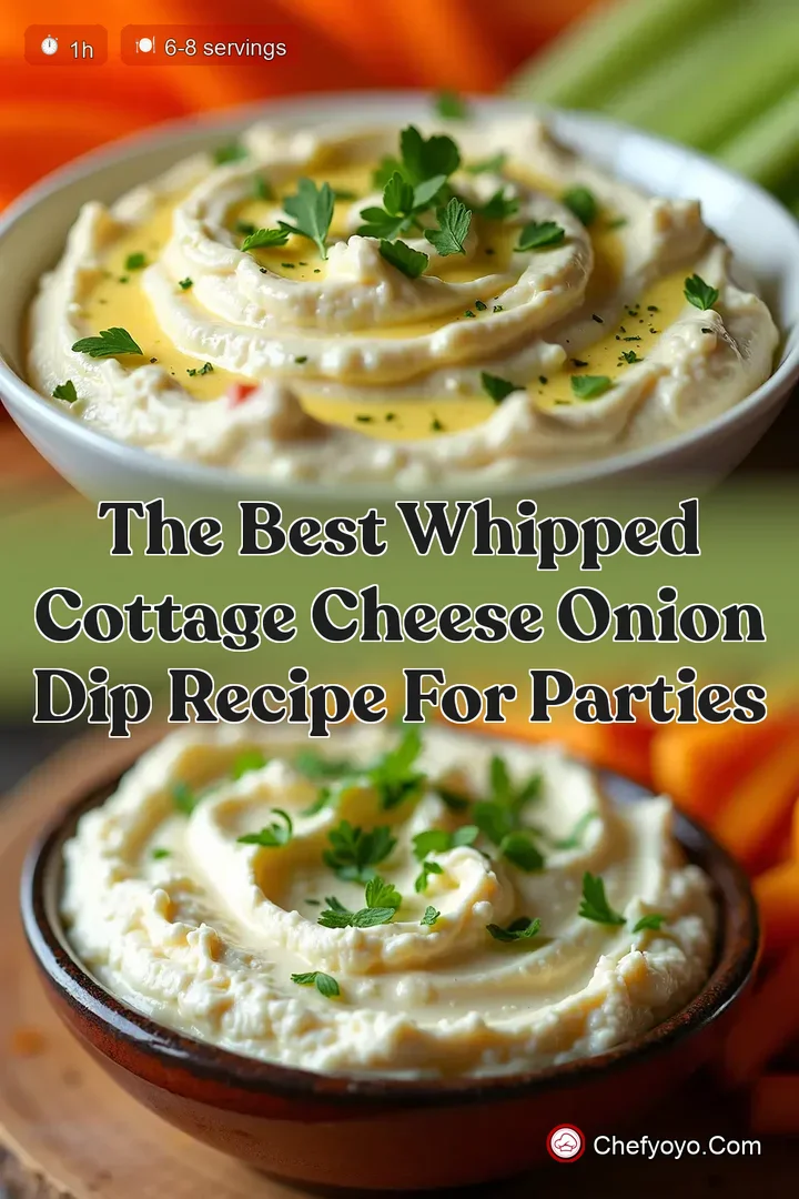 The Best Whipped Cottage Cheese Onion Dip Recipe for Parties