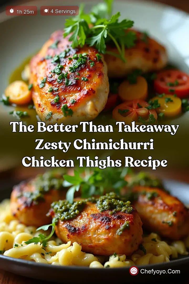 The Better Than Takeaway Zesty Chimichurri Chicken Thighs Recipe
