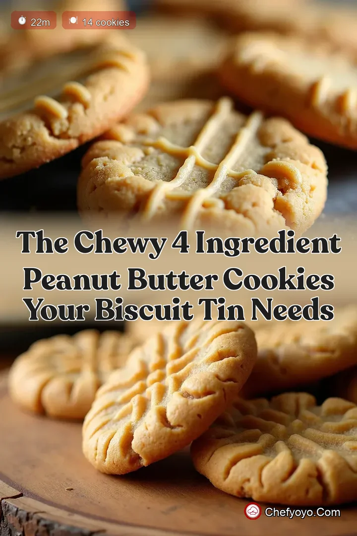 The Chewy 4 Ingredient Peanut Butter Cookies Your Biscuit Tin Needs