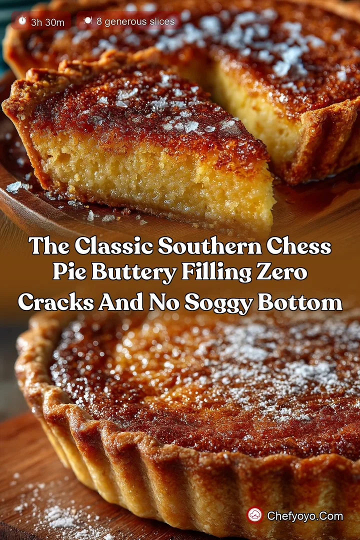 The Classic Southern Chess Pie Buttery Filling Zero Cracks and No Soggy Bottom