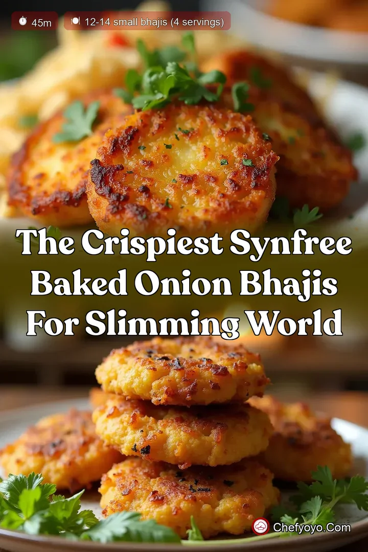 The Crispiest SynFree Baked Onion Bhajis for Slimming World