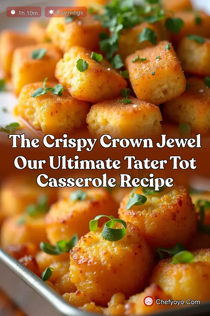 The Crispy Crown Jewel Our Ultimate Tater Tot Casserole Recipe