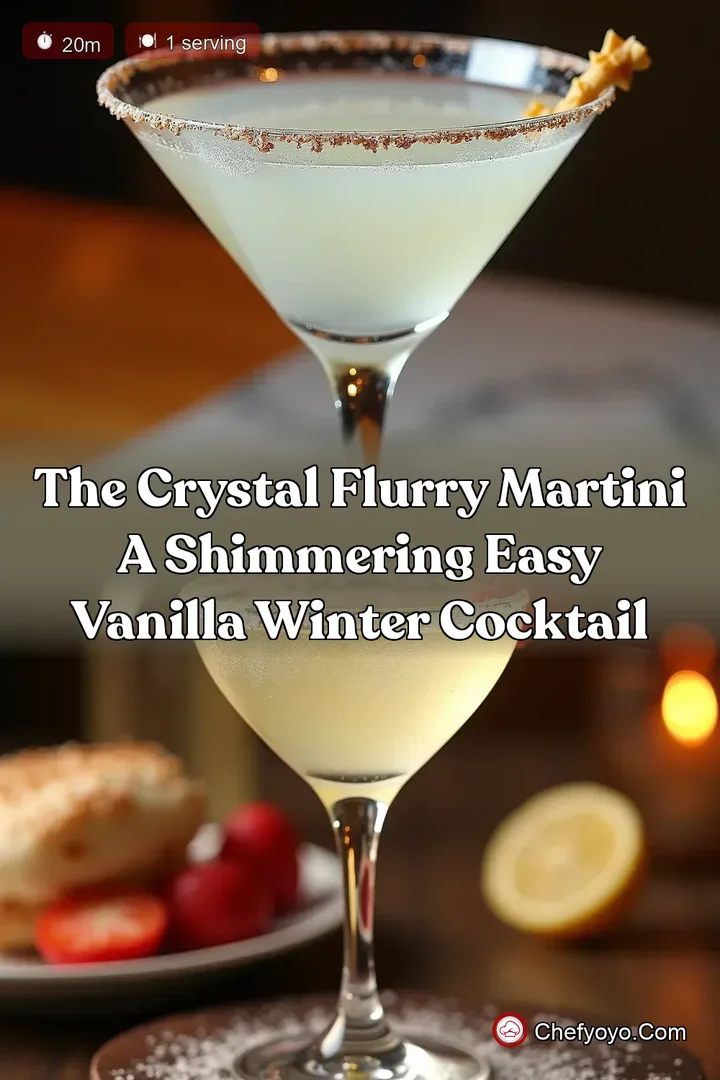 The Crystal Flurry Martini A Shimmering Easy Vanilla Winter Cocktail