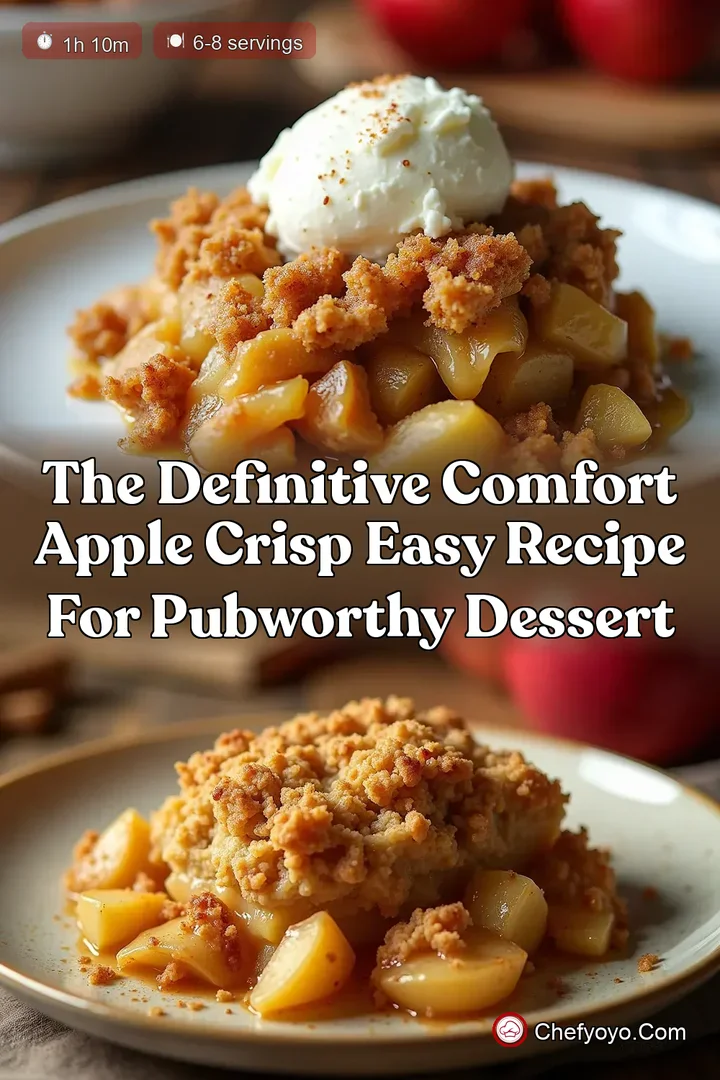 The Definitive Comfort Apple Crisp Easy Recipe for PubWorthy Dessert