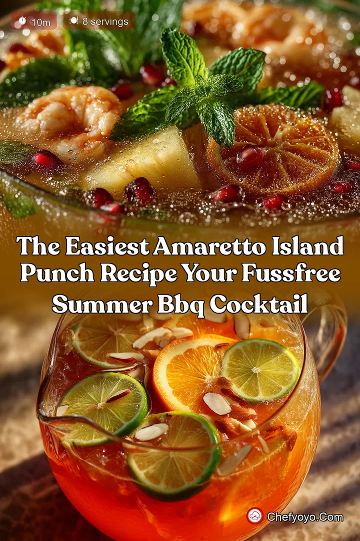 The Easiest Amaretto Island Punch Recipe Your FussFree Summer BBQ Cocktail