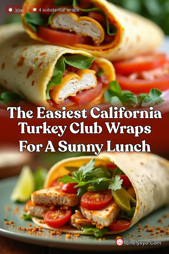 The Easiest California Turkey Club Wraps for a Sunny Lunch