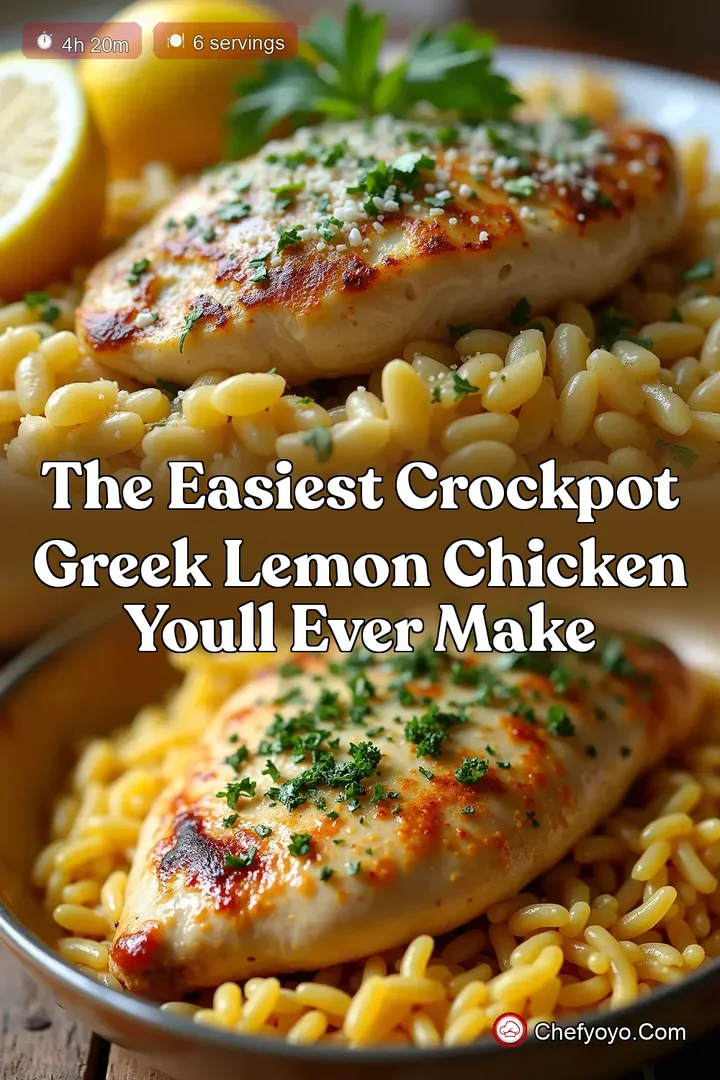 The Easiest Crockpot Greek Lemon Chicken Youll Ever Make
