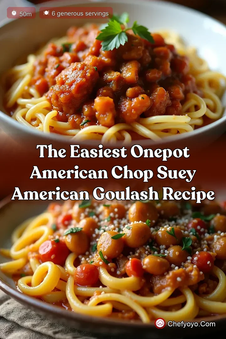 The Easiest OnePot American Chop Suey American Goulash Recipe