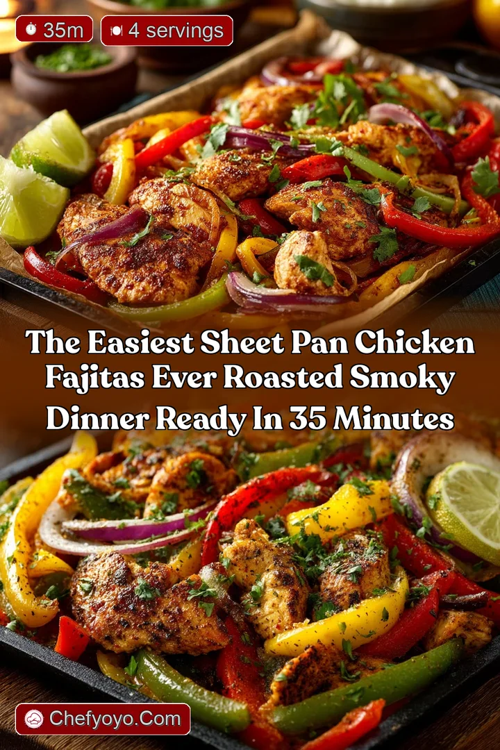 The Easiest Sheet Pan Chicken Fajitas Ever Roasted Smoky Dinner Ready in 35 Minutes