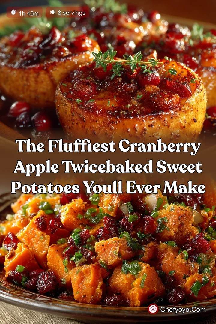 The Fluffiest Cranberry Apple TwiceBaked Sweet Potatoes Youll Ever Make
