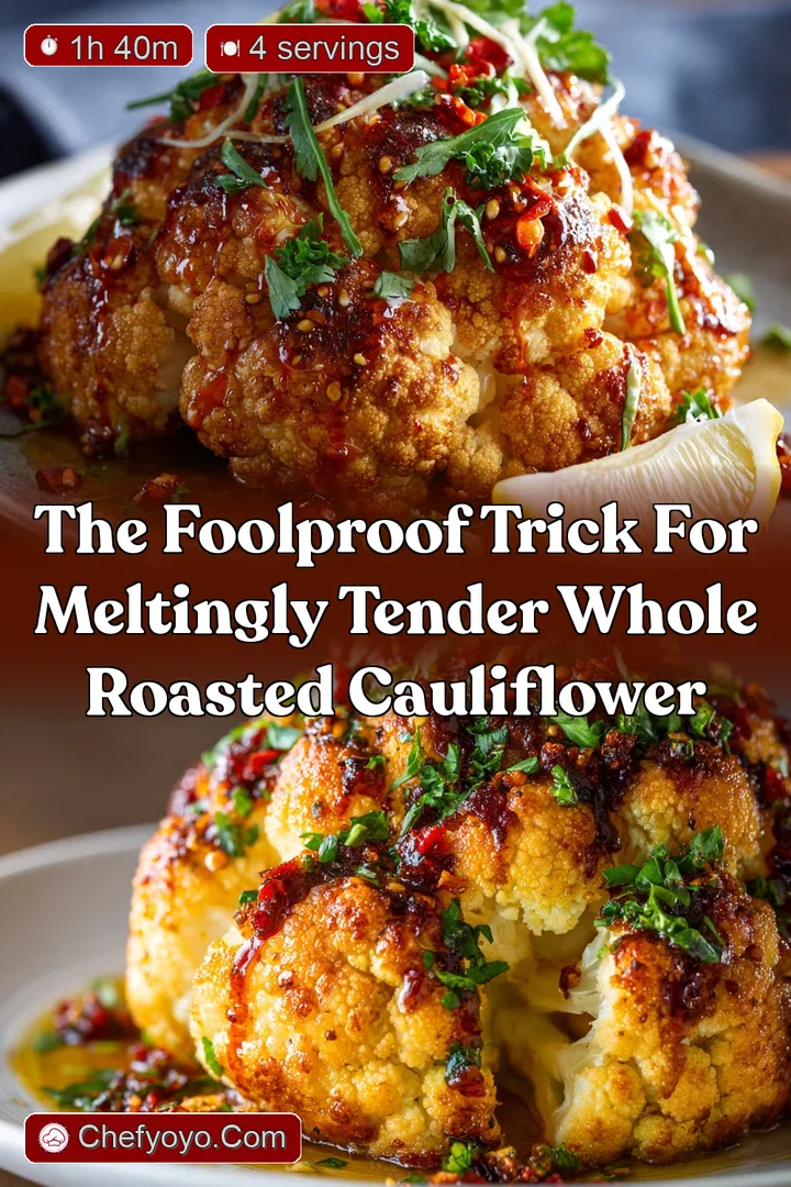 The Foolproof Trick for Meltingly Tender Whole Roasted Cauliflower