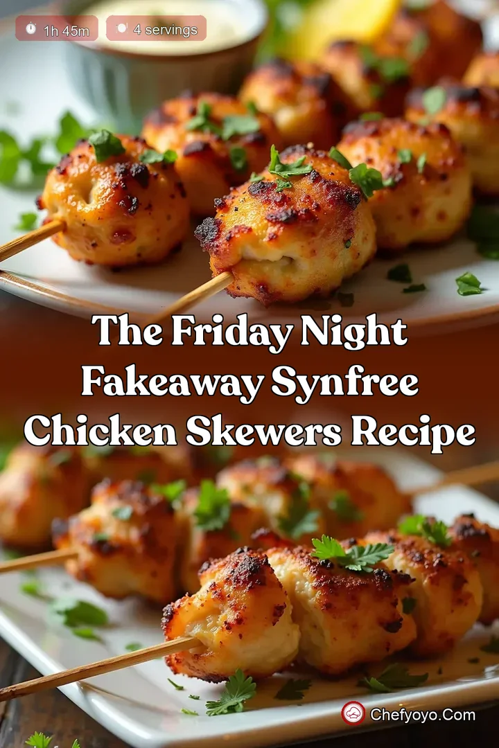 The Friday Night Fakeaway SynFree Chicken Skewers Recipe
