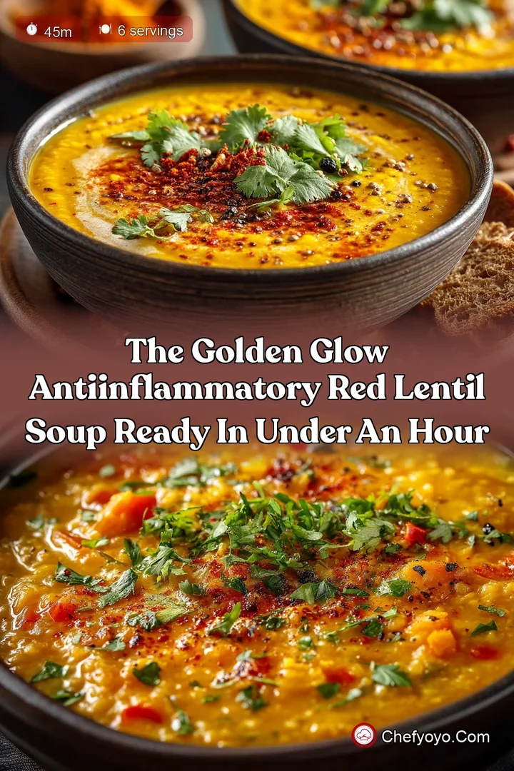 The Golden Glow AntiInflammatory Red Lentil Soup Ready in Under an Hour