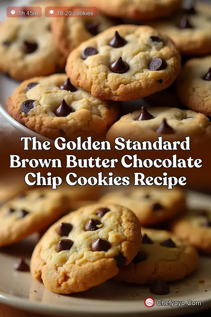 The Golden Standard Brown Butter Chocolate Chip Cookies Recipe