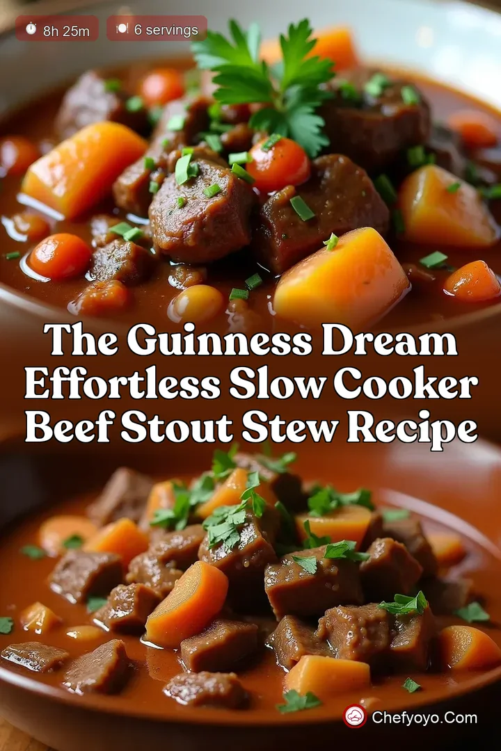 The Guinness Dream Effortless Slow Cooker Beef Stout Stew Recipe