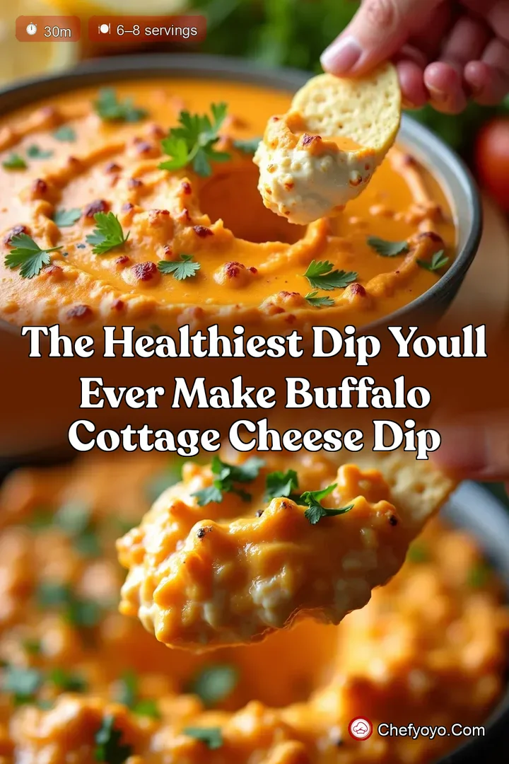 The Healthiest Dip Youll Ever Make Buffalo Cottage Cheese Dip
