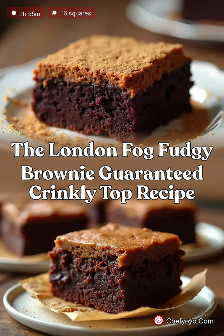 The London Fog Fudgy Brownie Guaranteed Crinkly Top Recipe