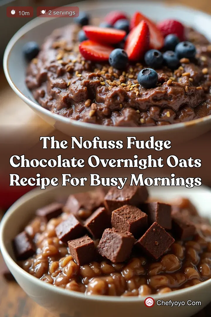 The NoFuss Fudge Chocolate Overnight Oats Recipe for Busy Mornings