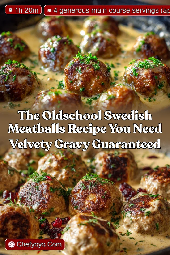 The OldSchool Swedish Meatballs Recipe You Need Velvety Gravy Guaranteed