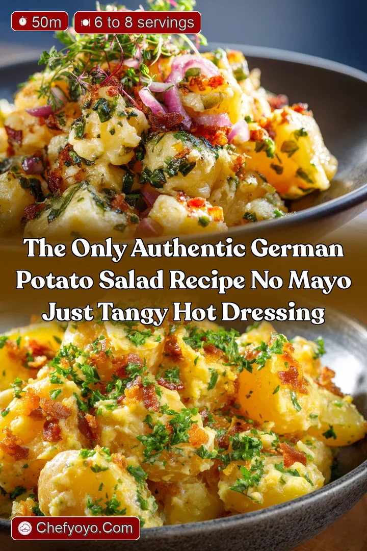 The Only Authentic German Potato Salad Recipe No Mayo Just Tangy Hot Dressing
